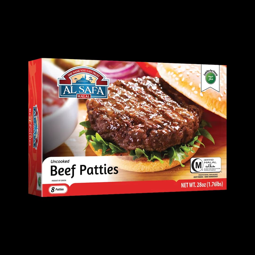 Al Safa Halal Uncooked Beef Burgers Patties buy online USA